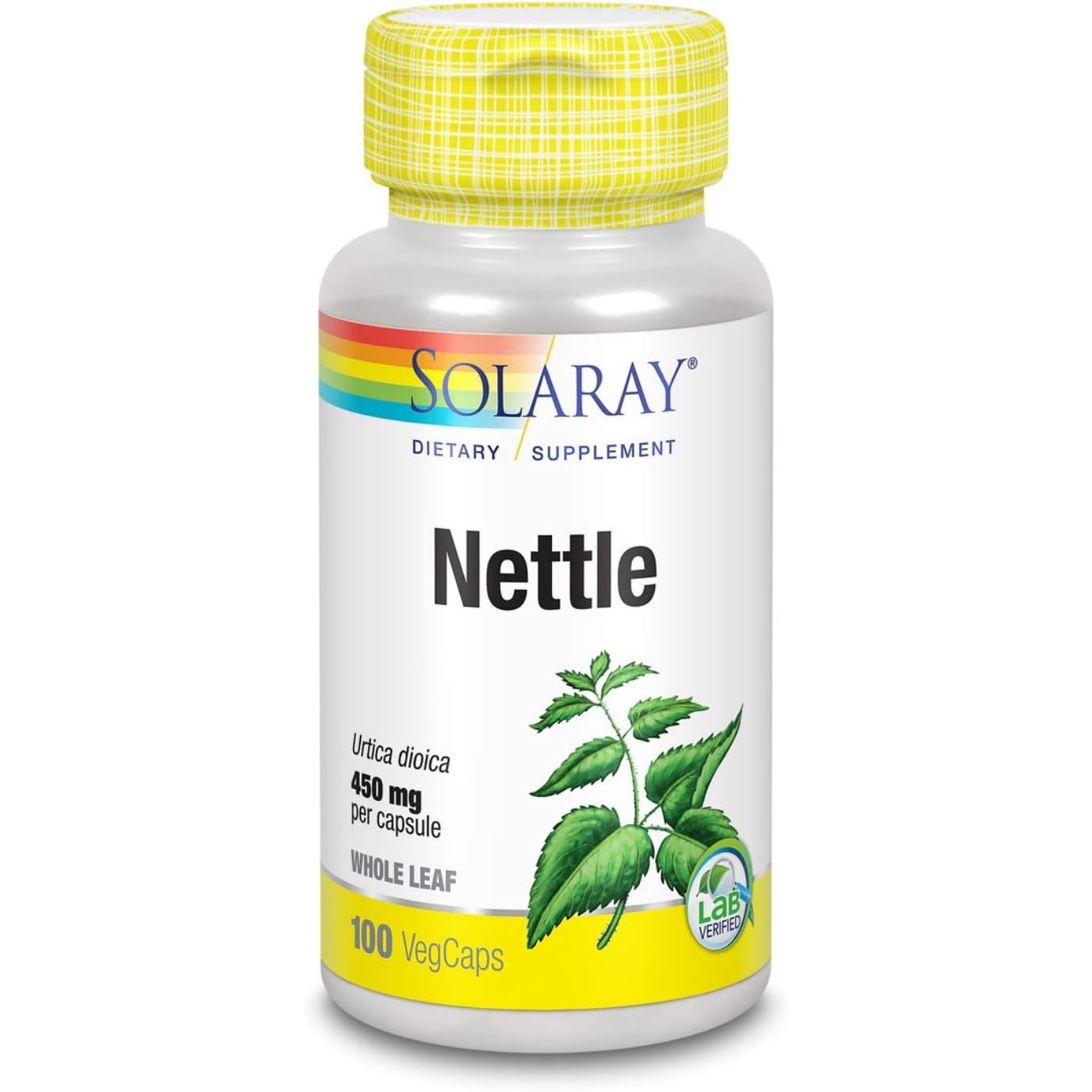 Solaray Nettle Leaf 450mg 100 Vcaps