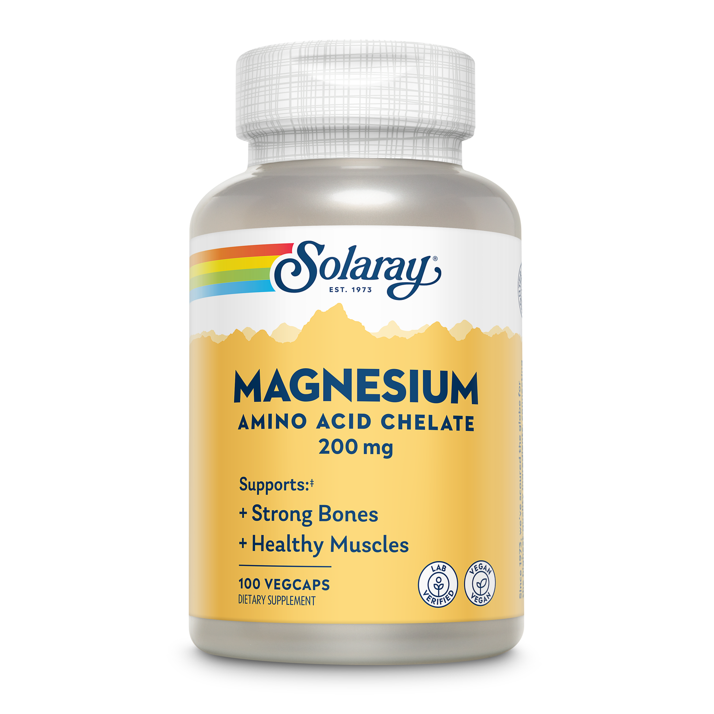 Solaray Magnesium Chelated 100 Tablets
