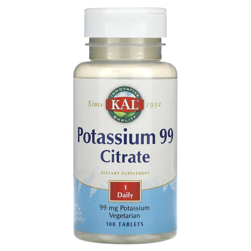 Kal Potassium 99 Citrate 100 Tablets