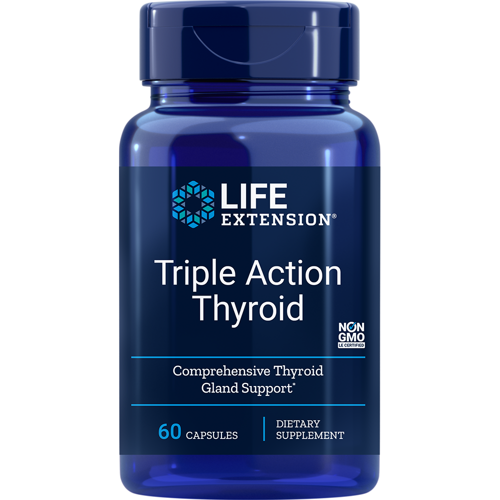 Life Extension Triple Action Thyroid 60 Vcaps - 2 Pack