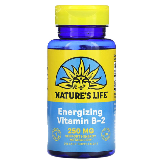 Nature's Life Vitamin B-2 250mg 50 Vcaps