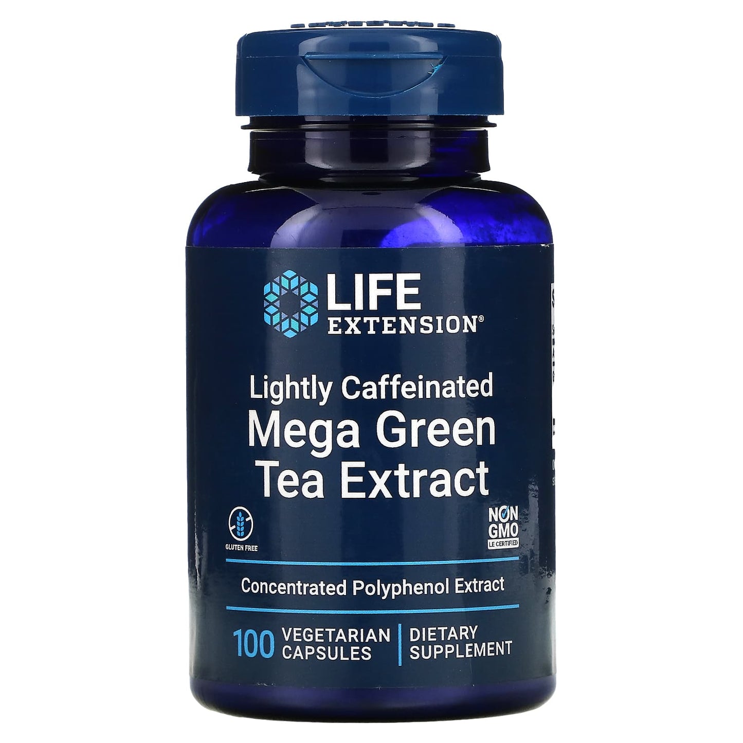 Life Extension Mega Green Tea Extract Lightly Caffeinated 100 Vcaps