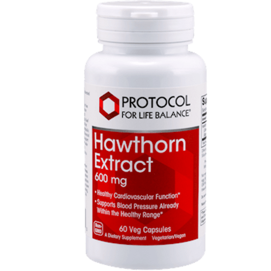 Protocol For Life Balance Hawthorn Extract 600 Mg 60 Vcaps