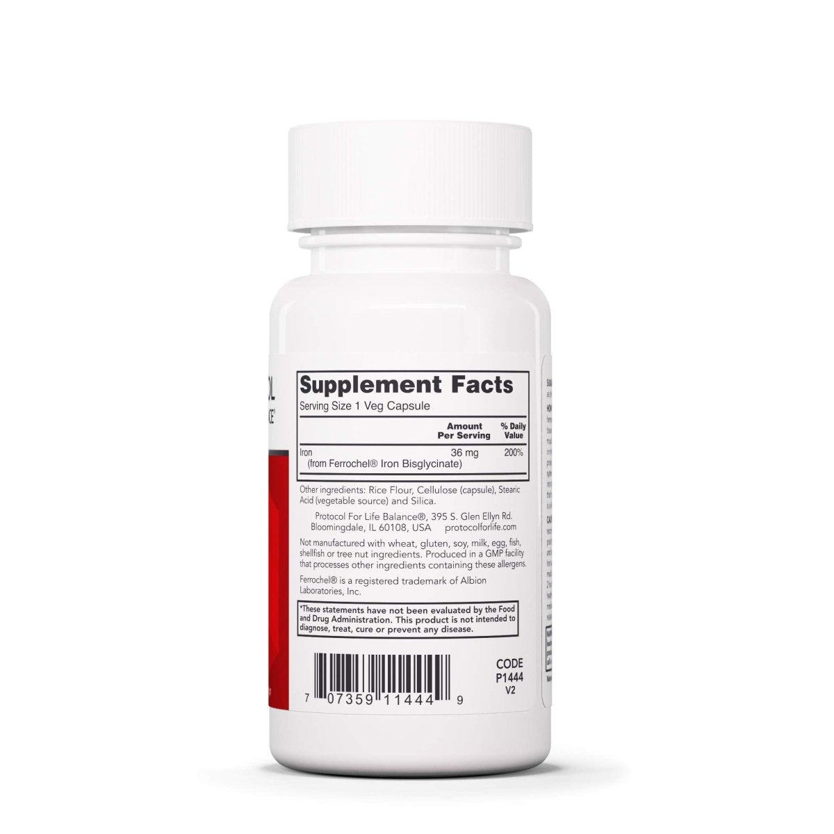 Protocol For Life Balance High Potency Iron 36mg 90 Vcaps - P1444