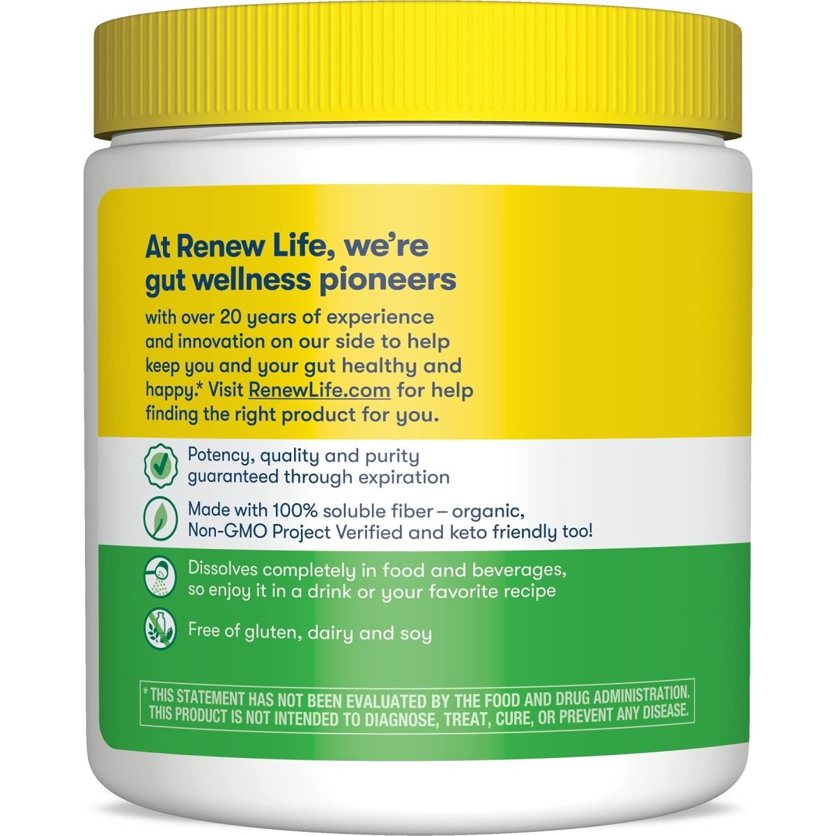 Renew Life Adult Completely Clear Organic Prebiotic Fiber - 7 oz