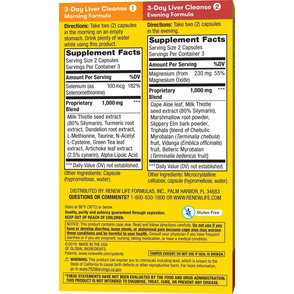 Renew Life Cleanse, Adult, 3-Day Liver Cleanse