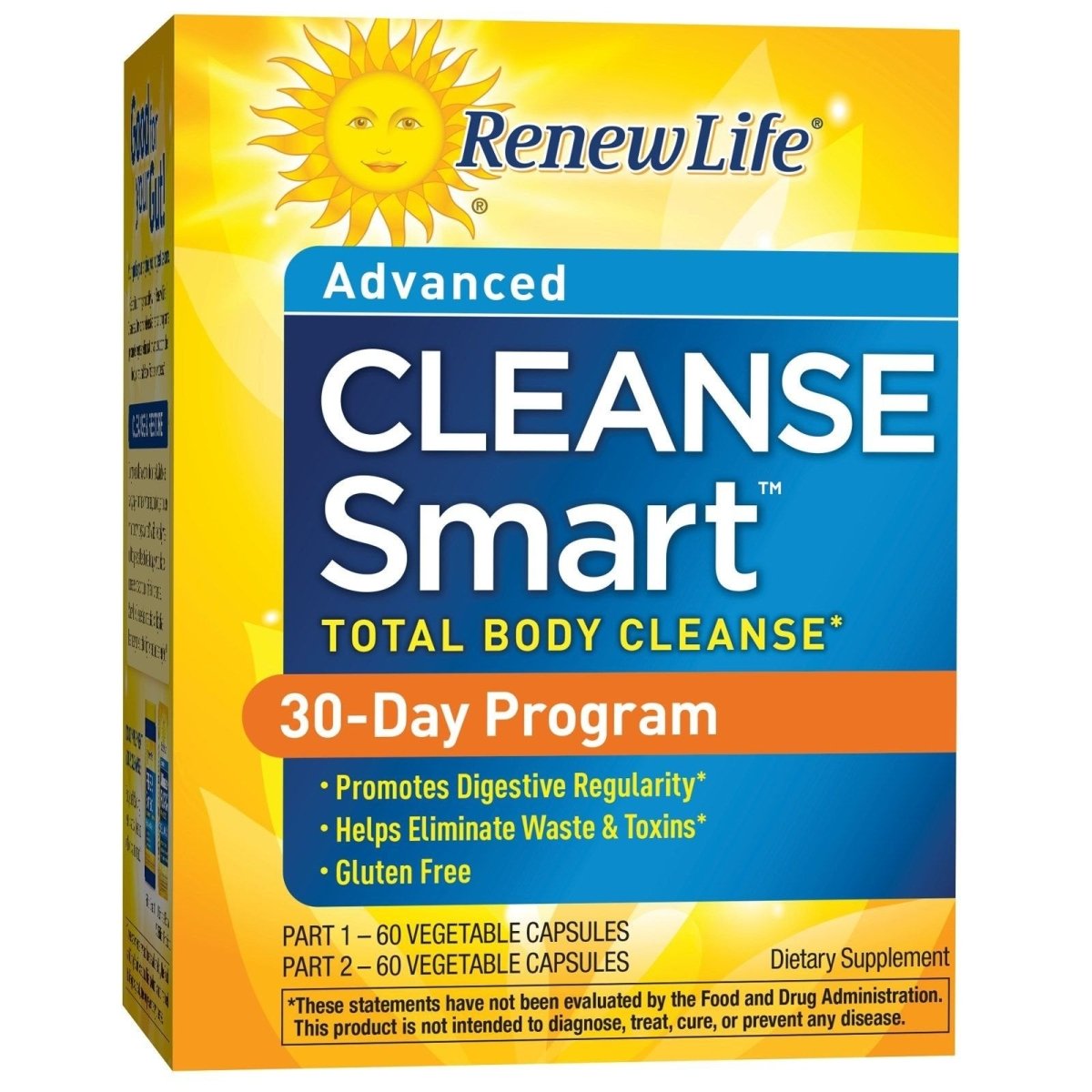 Renew Life, Cleansesmart 2 Part Kit, 120 Capsules