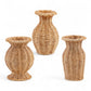 Resin Wicker Basket Weave Vase | 3 Styles