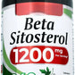 Beta Sitosterol 1,200mg – 240 Capsules | 80 Servings | Plant-Sourced Phytosterol | Prostate, Heart & Cholesterol Support | Non-GMO, Gluten-Free