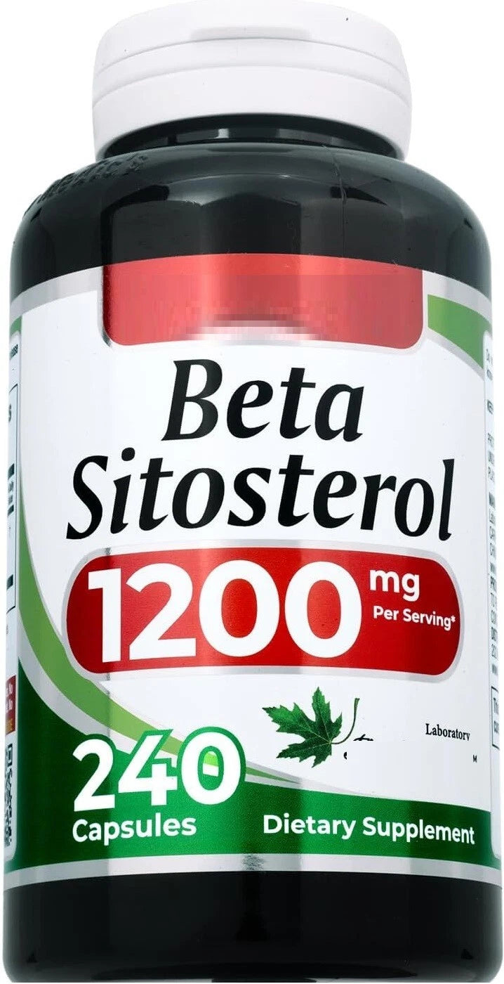 Beta Sitosterol 1,200mg – 240 Capsules | 80 Servings | Plant-Sourced Phytosterol | Prostate, Heart & Cholesterol Support | Non-GMO, Gluten-Free