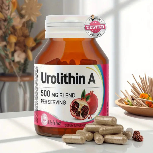 Urolithin A 500mg – 60 Caps | Mitophagy, Mitochondrial & Healthy Aging Support | Antioxidant