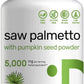 Saw Palmetto 5,000mg + Pumpkin Seed – 300 Caps | Prostate, Urinary & Hair Health Support | Gluten-Free, No Soy