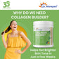 Dr. Morepen Biotin+ Advanced Tablets and Natural Collagen Builder, Orange Berry Flavour Combo