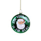 Ask Your Mom If I'm Real Santa Glass Ornament