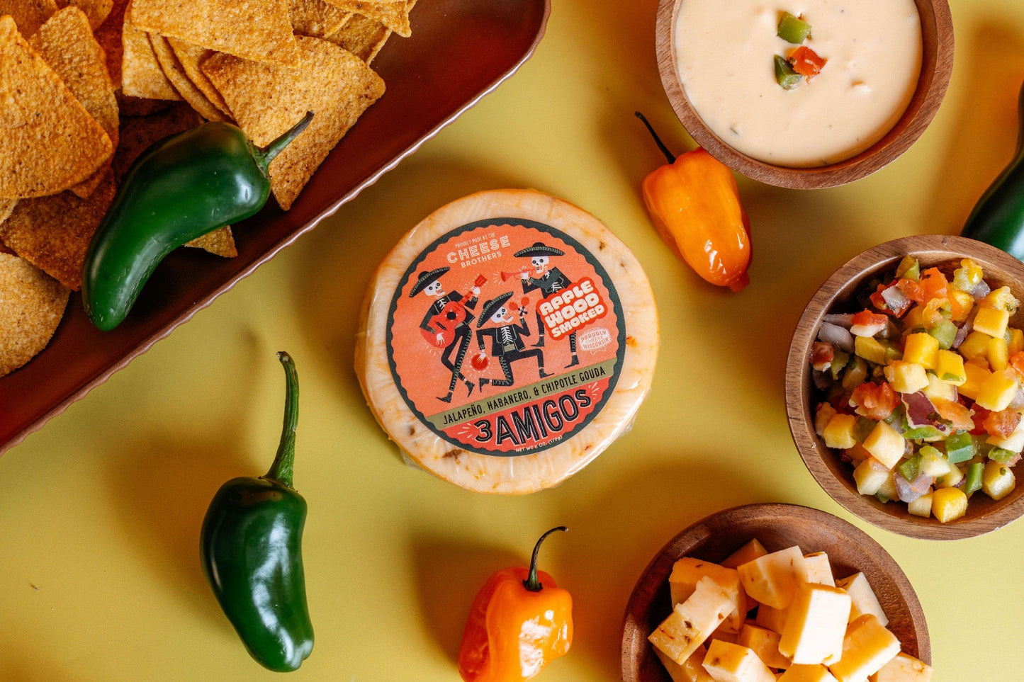 Smoked 3 Amigos Spicy Gouda