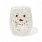 Snowman Confetti Stemless Wine Glass