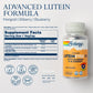 SOLARAY Advanced Lutein Eyes 24mg with Bilberry Extract and Blueberry Extract, Eye & Macular Health Support Supplement Supplying Zeaxanthin from Marigold, Vegan, 30 Servings, 30 VegCaps