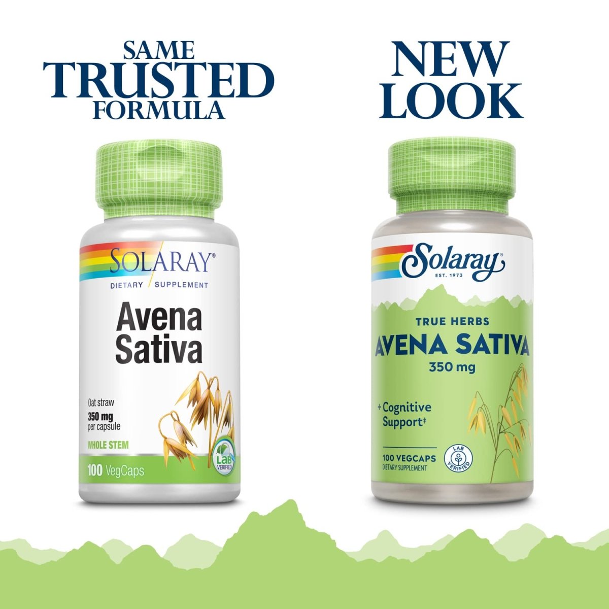 SOLARAY Avena Sativa, 350 mg 100 Count