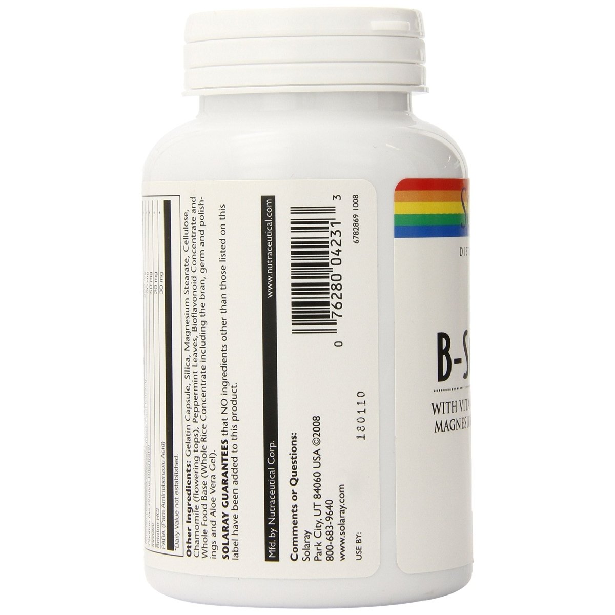 Solaray B-Stress PM Supplement 120 Capsules