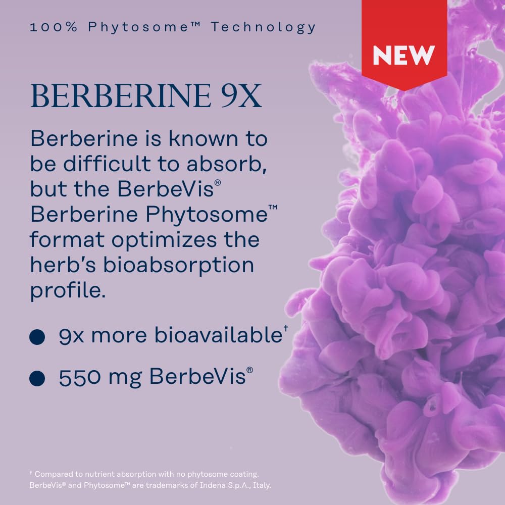 SOLARAY Berberine Phytosome - 30 Servings, 30 VegCaps