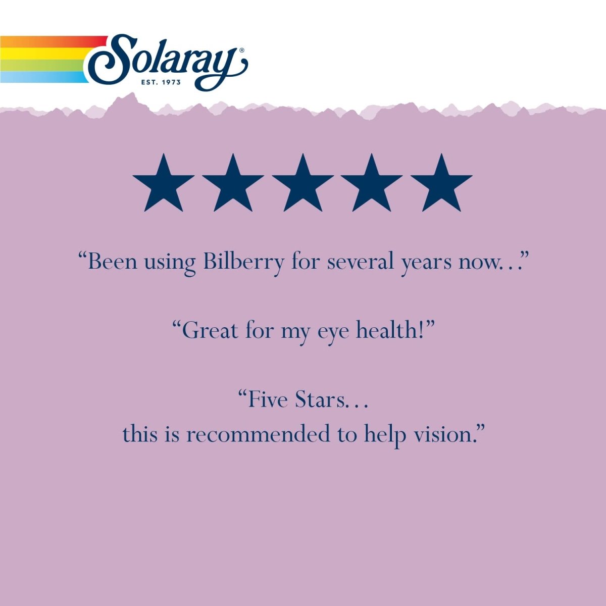 SOLARAY Bilberry Extract 160 mg VegCaps 30 Count