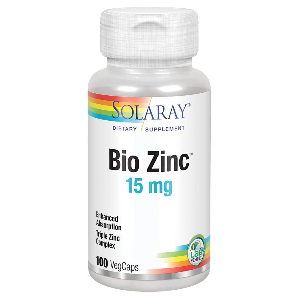 Solaray Bio Zinc 15 mg 100 VegCaps
