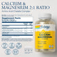 Solaray Calcium and Magnesium AAC Capsules, 180 Count (Packaging May Vary)