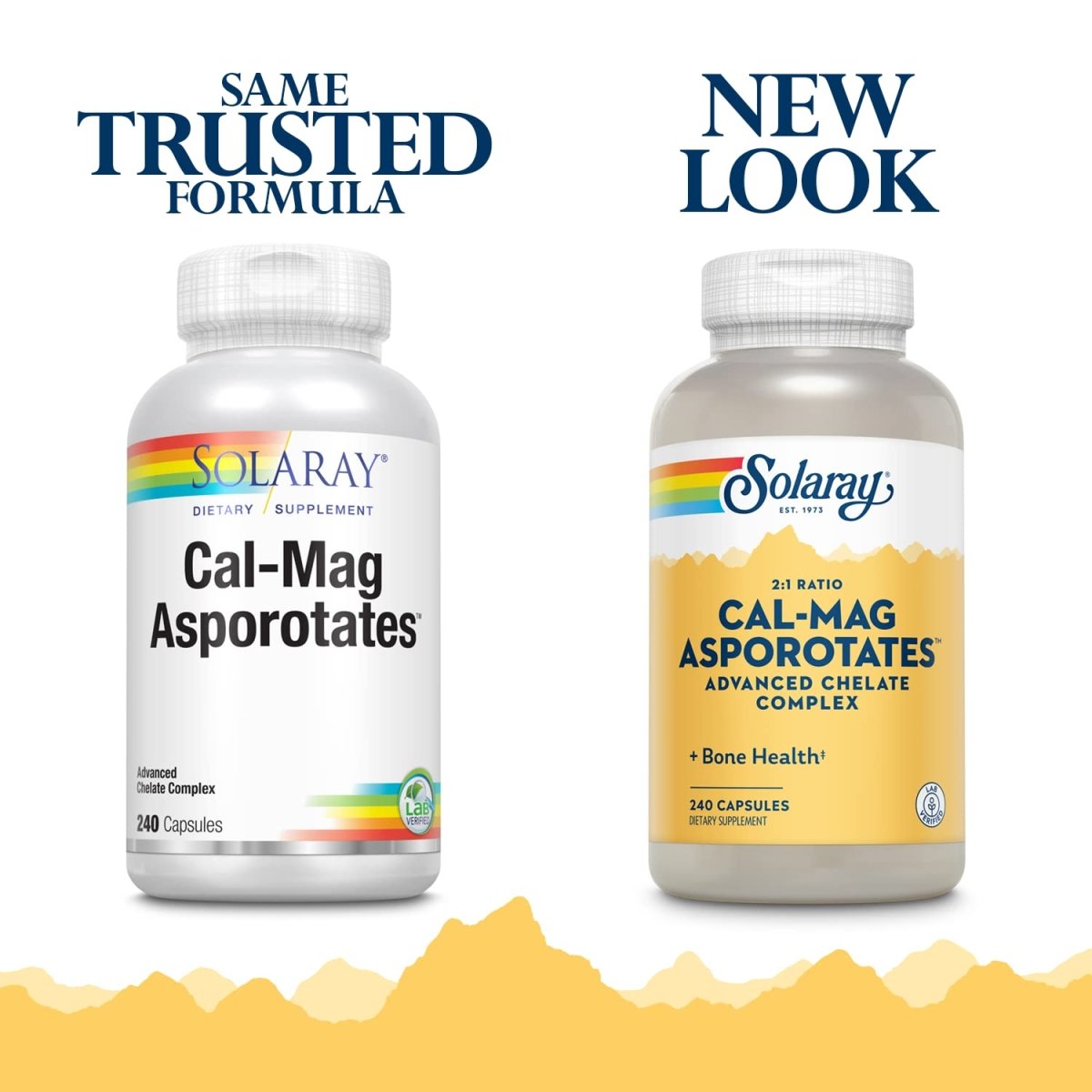 Solaray Calcium and Magnesium Asporotate Capsules 240 Count