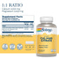 Solaray Calcium Magnesium Citrate 1:1 Ratio, Healthy Bones, Teeth, Muscle & Nervous System Support, 30 Serv, 180 VegCaps