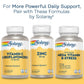 Solaray Calcium Magnesium Citrate 2:1 Ratio with Vitamin D2, Healthy Bone, Muscle & Nerve Support, 30 Serv, 180 VegCaps