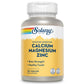 Solaray Calcium Magnesium Zinc Supplement, with Cal & Mag Citrate, Strong Bones & Teeth Support, Easy to Swallow Capsules, Vegan, 60 Day Money Back Guarantee, 25 Servings, 100 VegCaps