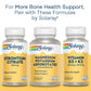 Solaray Calcium Magnesium Zinc Supplement, with Cal & Mag Citrate, Strong Bones & Teeth Support, Easy to Swallow Capsules, Vegan, 60 Day Money Back Guarantee, 25 Servings, 100 VegCaps