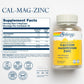Solaray Calcium Magnesium Zinc Supplement, with Cal & Mag Citrate, Strong Bones & Teeth Support, Easy to Swallow Capsules, Vegan, 60 Day Money Back Guarantee, 25 Servings, 100 VegCaps