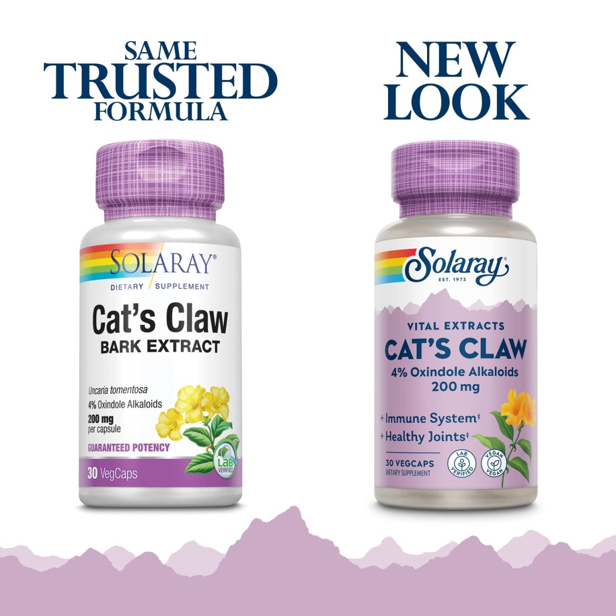 SOLARAY Cats Claw Bark Extract 200mg 30 VegCaps