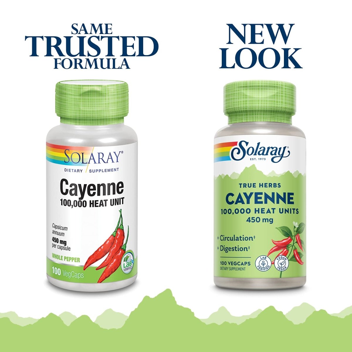 SOLARAY Cayenne Pepper 450 mg 100 VegCaps