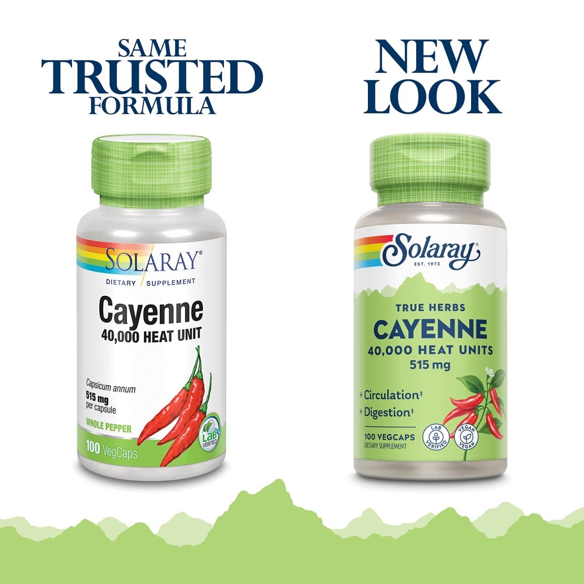 SOLARAY Cayenne Pepper 515 mg 100 VegCaps