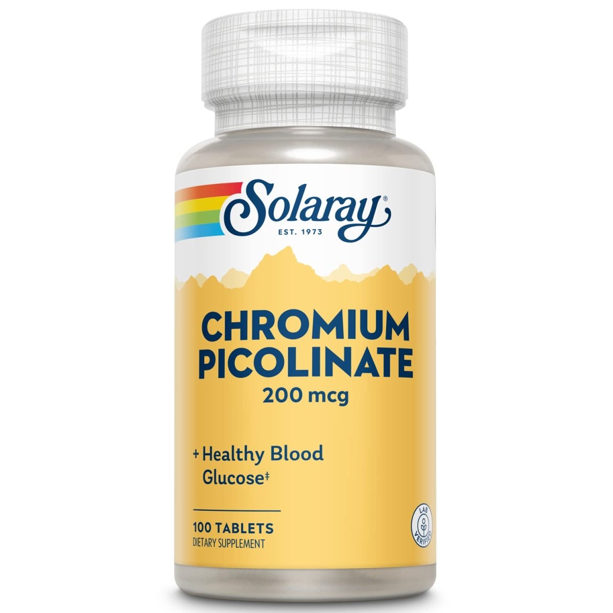 Solaray Chromium Picolinate 200mcg 100ct