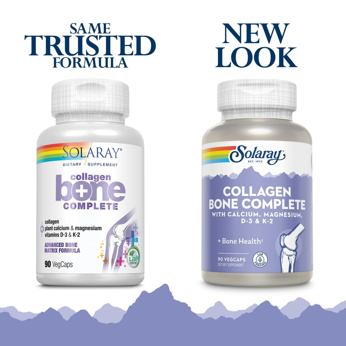 SOLARAY Collagen Bone Complete 30 Servings 90 VegCaps