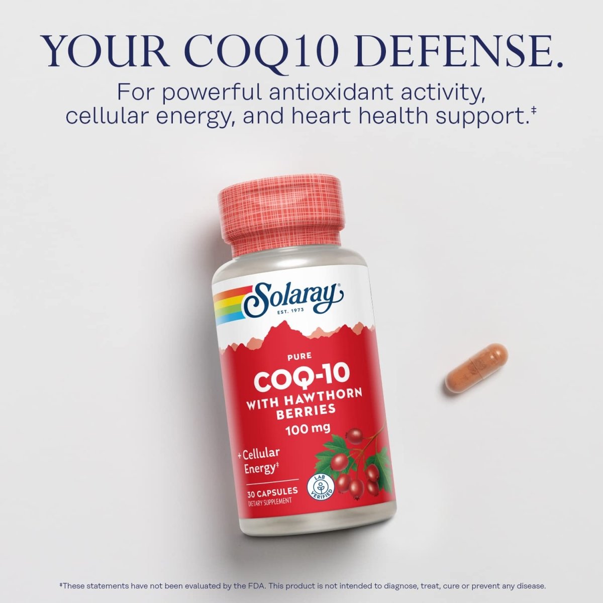Solaray CoQ10 100mg 30 Capsules