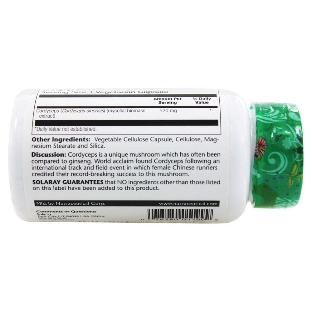 SOLARAY Cordyceps 100 Count