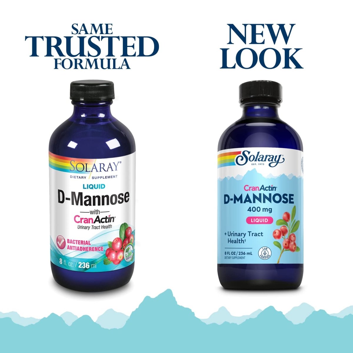 Solaray D-Mannose w/CranActin Extract, Liquid (Btl-Plastic) 8oz