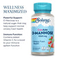 SOLARAY D-Mannose with CranActin Cranberry Supplement 400mg, Urinary Tract Health & Bladder Support Capsules with Vitamin C for Immune Function, Vegan, 60 Day Guarantee, 30 Servings, 60 VegCaps