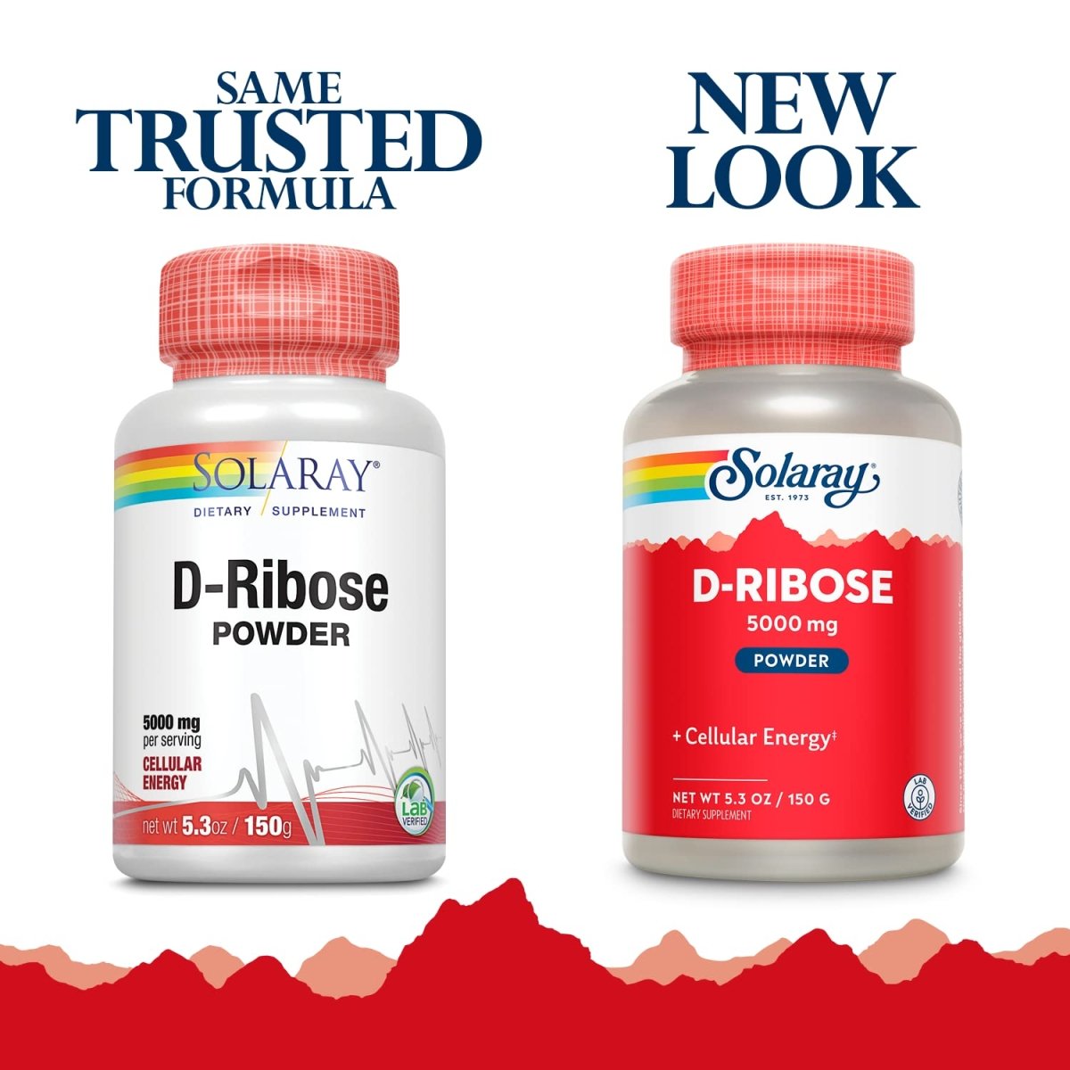 SOLARAY D-Ribose Powder 5000 mg 30 Servings 150 Grams