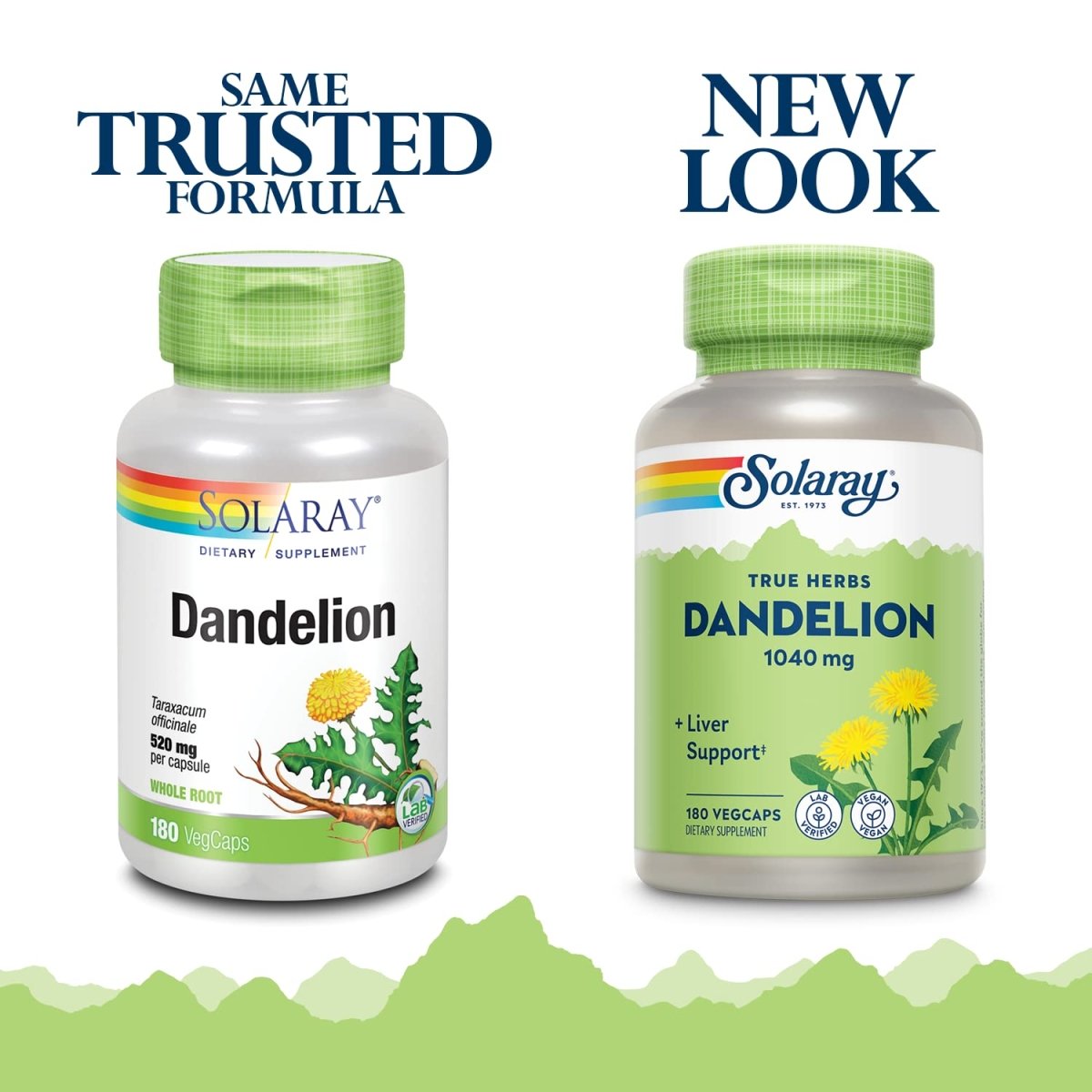 SOLARAY Dandelion Root 1040mg 180 VegCaps