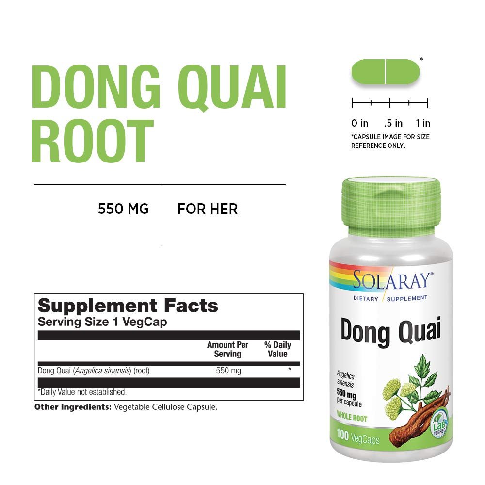 Solaray Dong Quai Root 550mg 100ct
