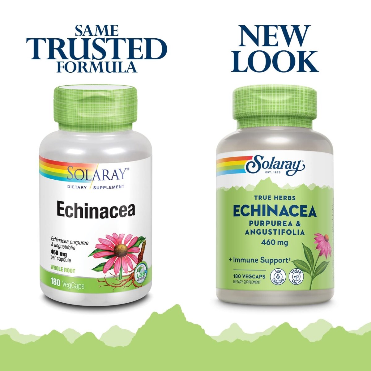 SOLARAY Echinacea Purpurea & Angustifolia Root 460 mg 180 VegCaps
