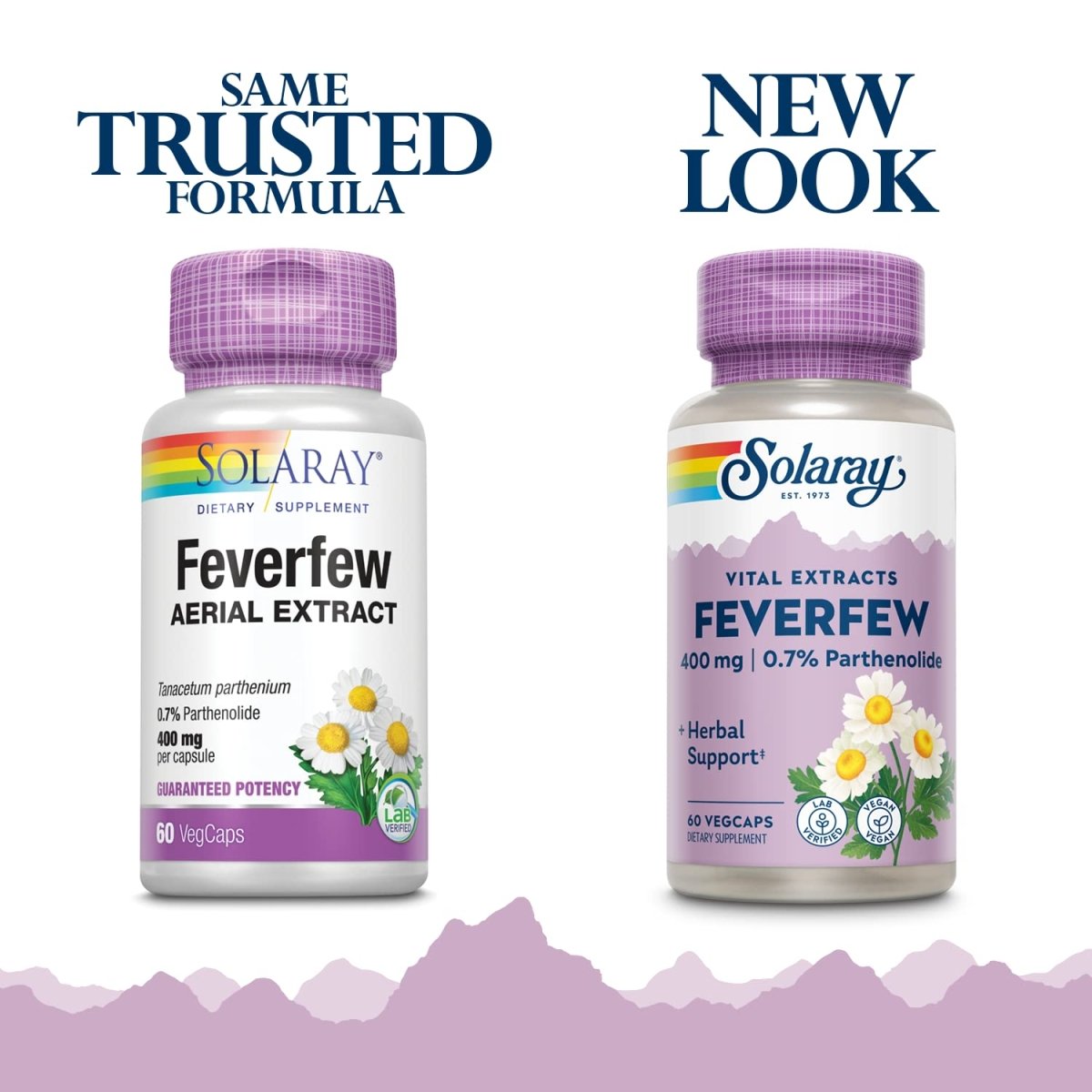 SOLARAY Feverfew Extract 400 mg 60 VegCaps