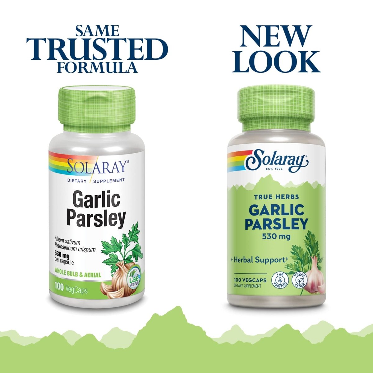 SOLARAY Garlic Bulb & Parsley Leaf 530mg 100 VegCaps