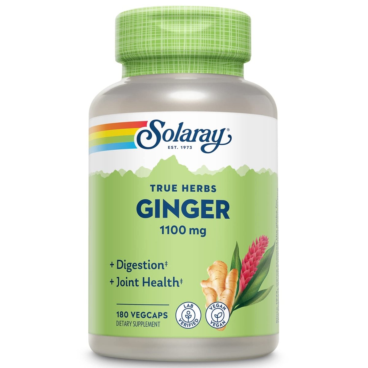 SOLARAY Ginger Root 1100mg 180 VegCaps