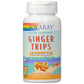 Solaray Ginger Trips Chewable Wafers, 67mg, 60 Count